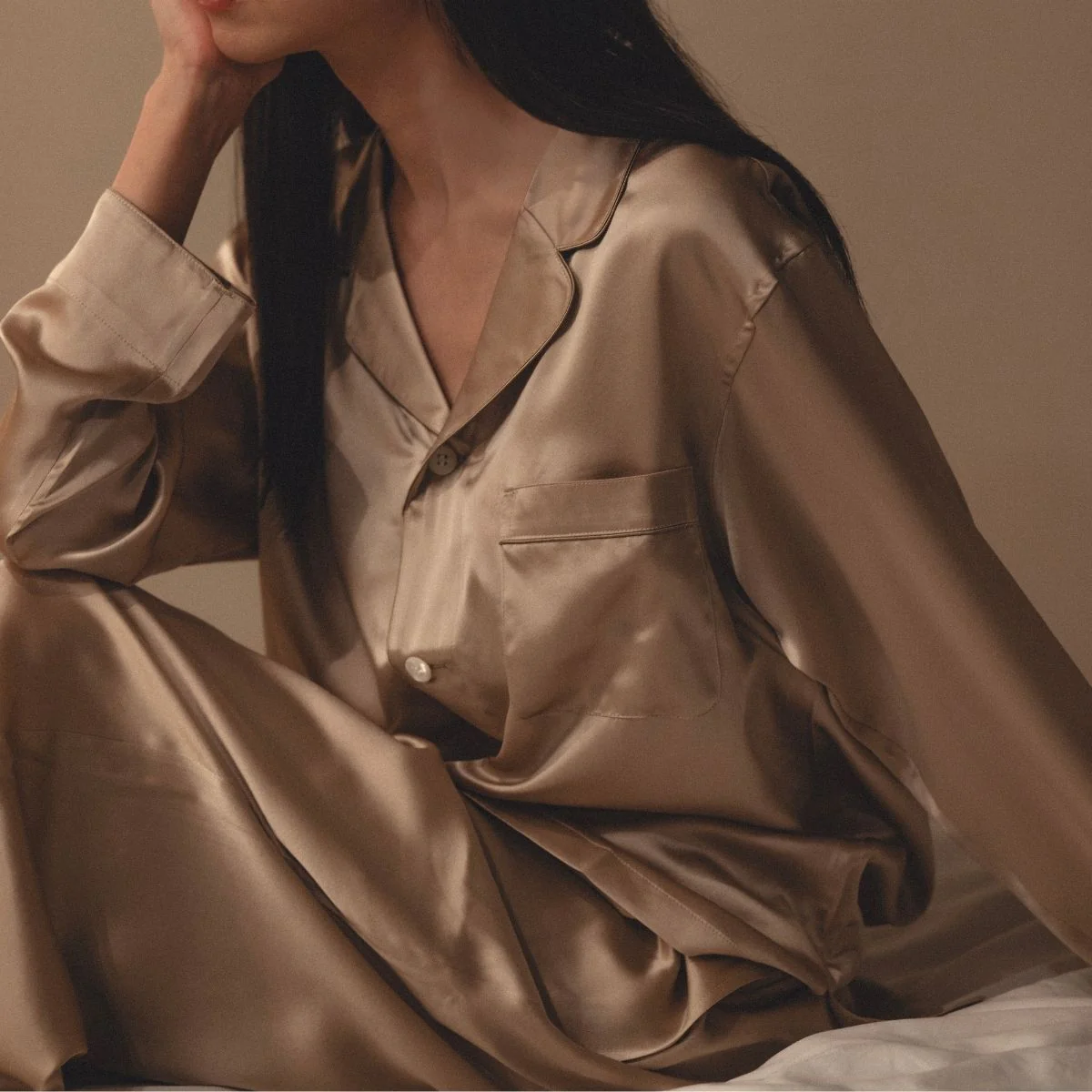 Women's silk pajamas